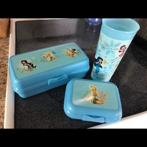 Tupperware Brand Tinkerbell & Fairies lunch set.